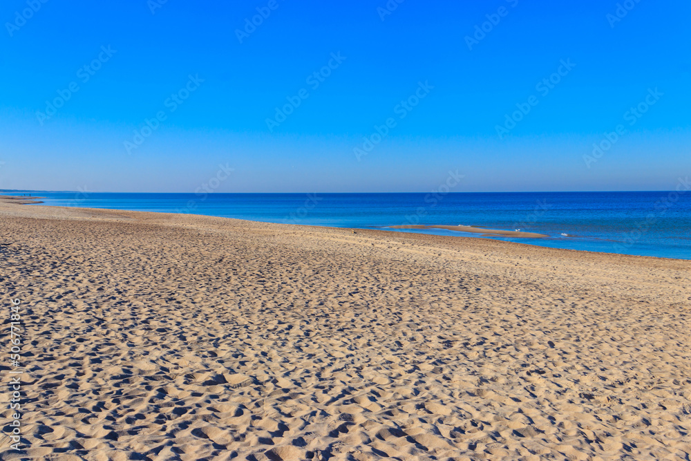 View of the Baltic sea in Poland