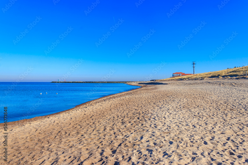 View of the Baltic sea in Poland