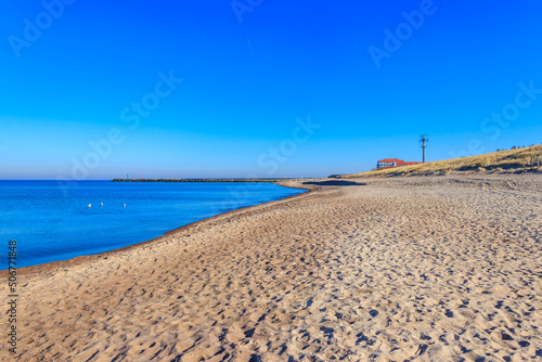 View of the Baltic sea in Poland