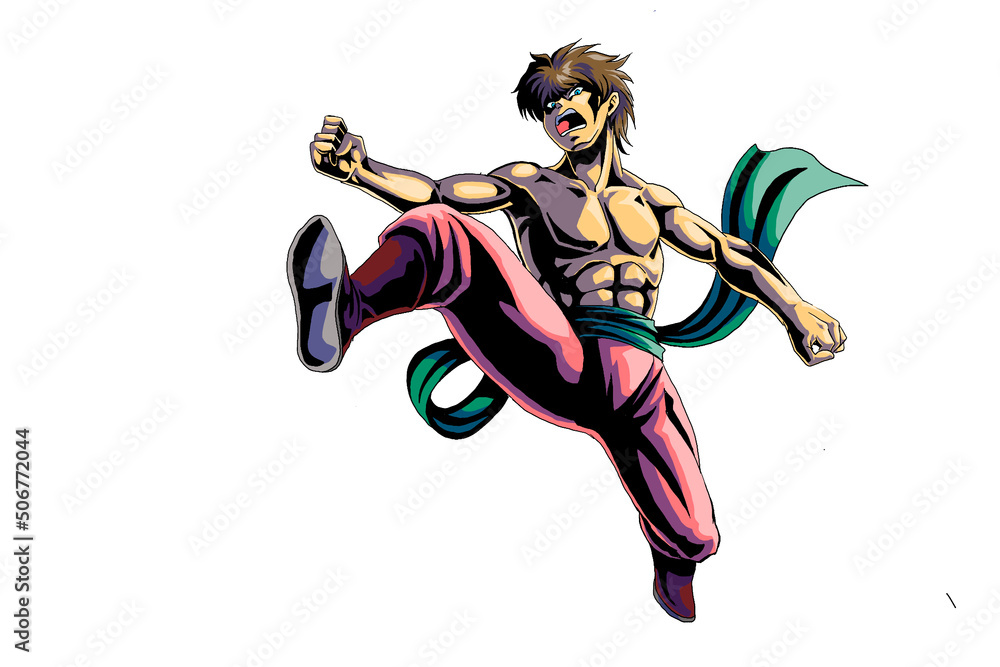 Fototapeta premium ゲームの職業 格闘家