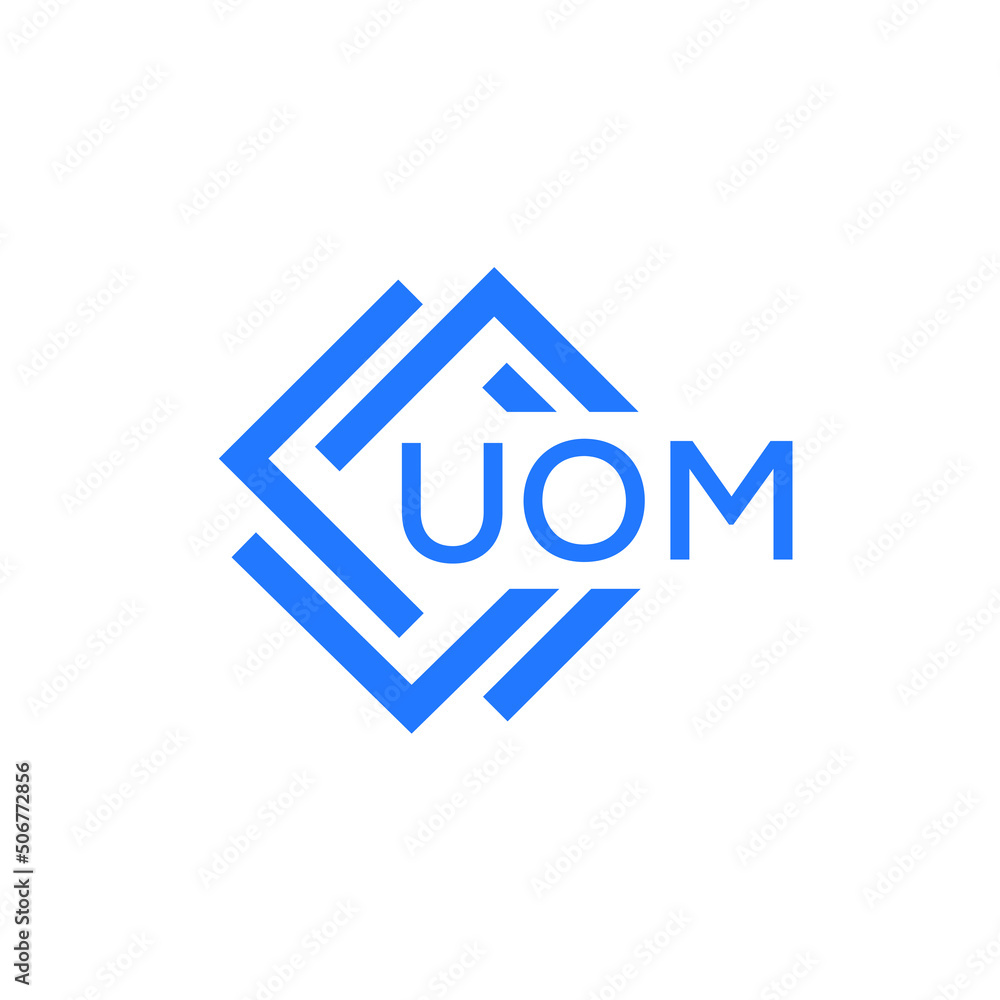 UOM technology letter logo design on white  background. UOM creative initials technology letter logo concept. UOM technology letter design.
