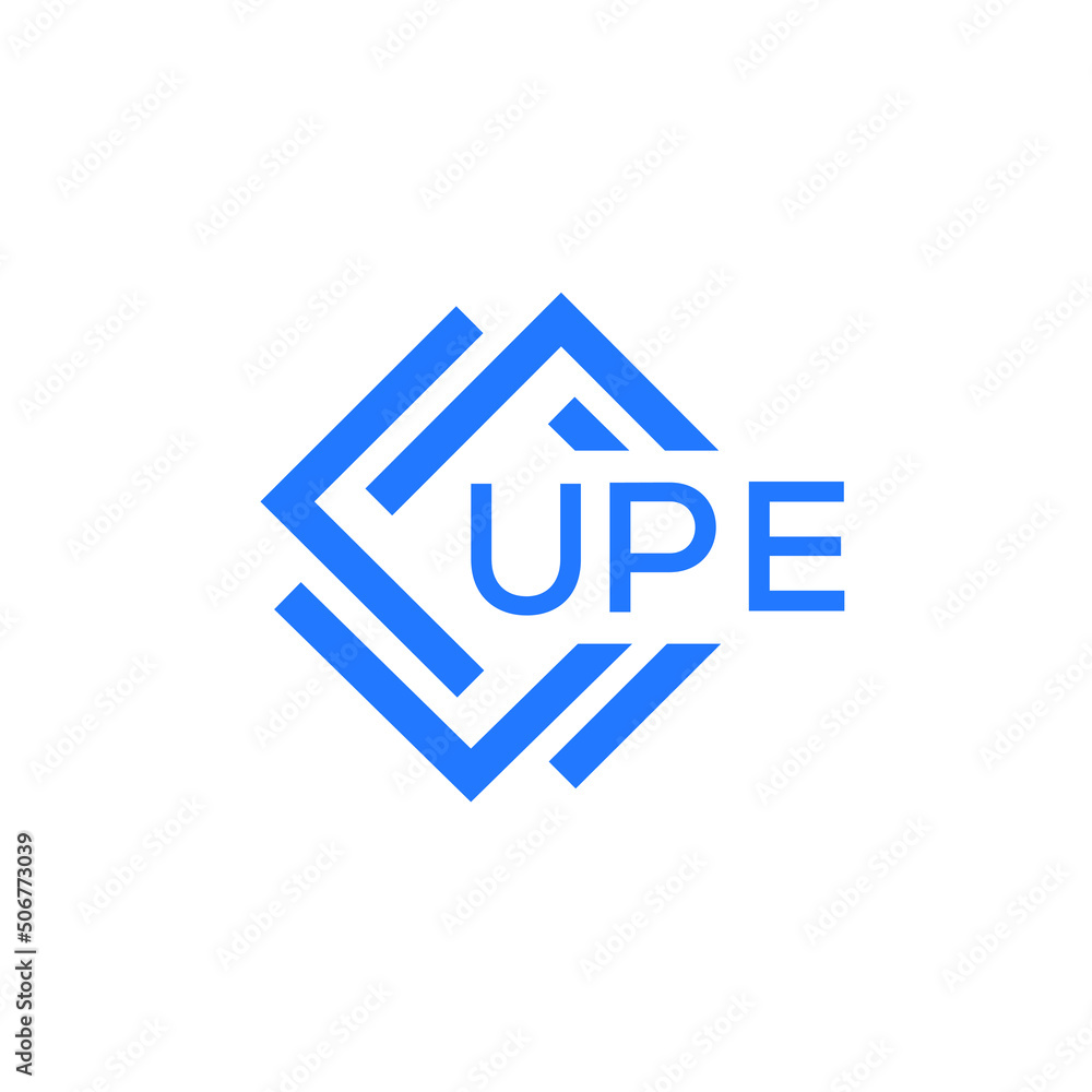 UPE technology letter logo design on white   background. UPE creative initials technology letter logo concept. UPE technology letter design.
