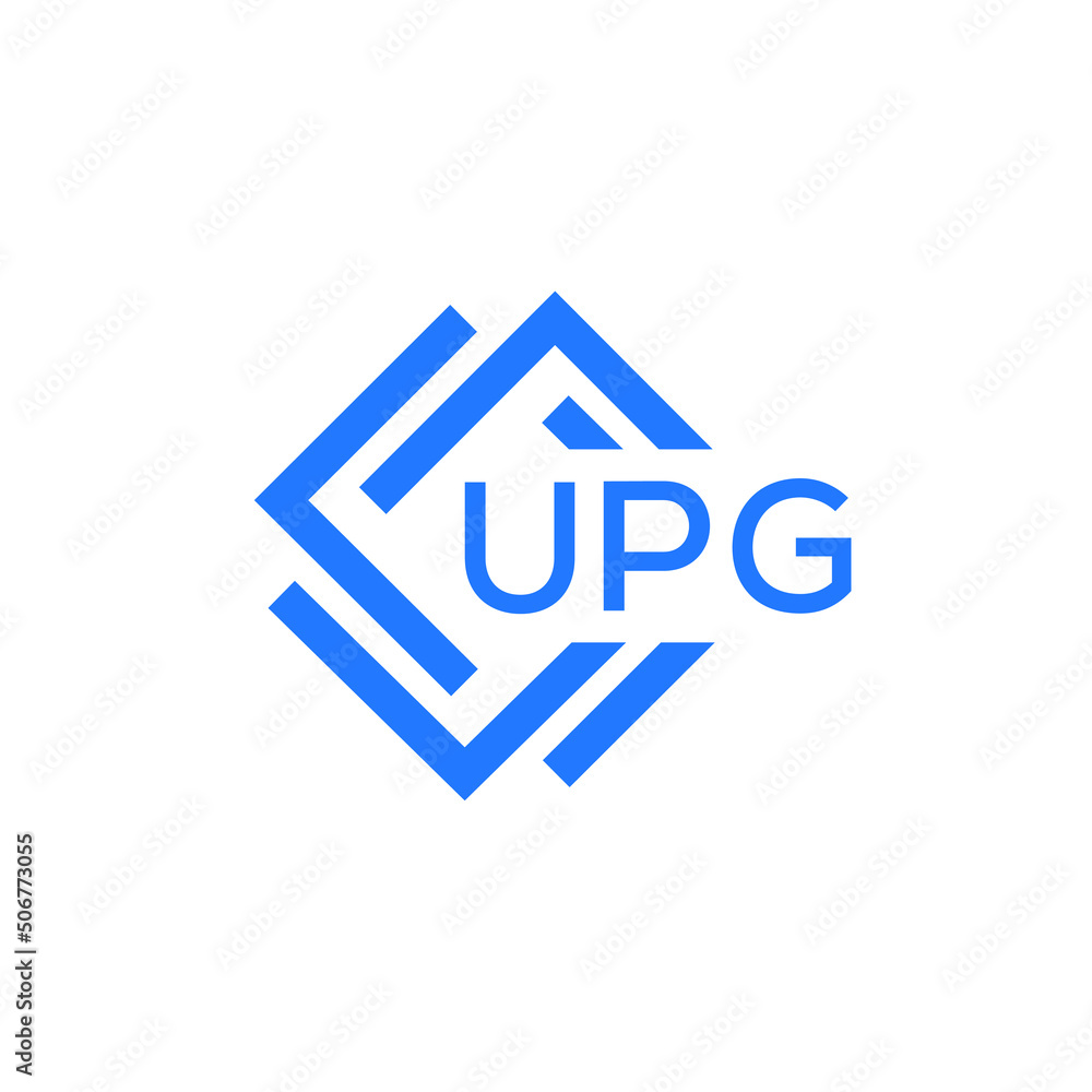 UPG technology letter logo design on white  background. UPG creative initials technology letter logo concept. UPG technology letter design.
