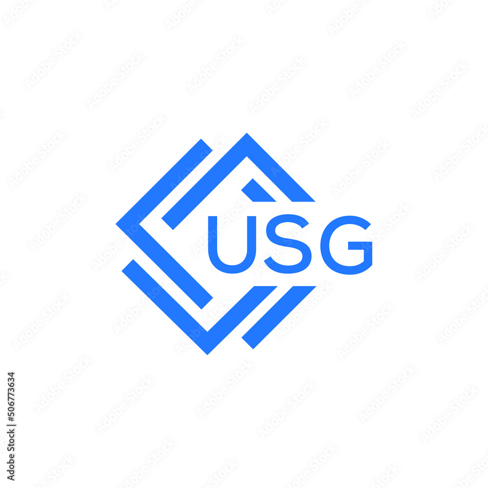 USG technology letter logo design on white  background. USG creative initials technology letter logo concept. USG technology letter design.
