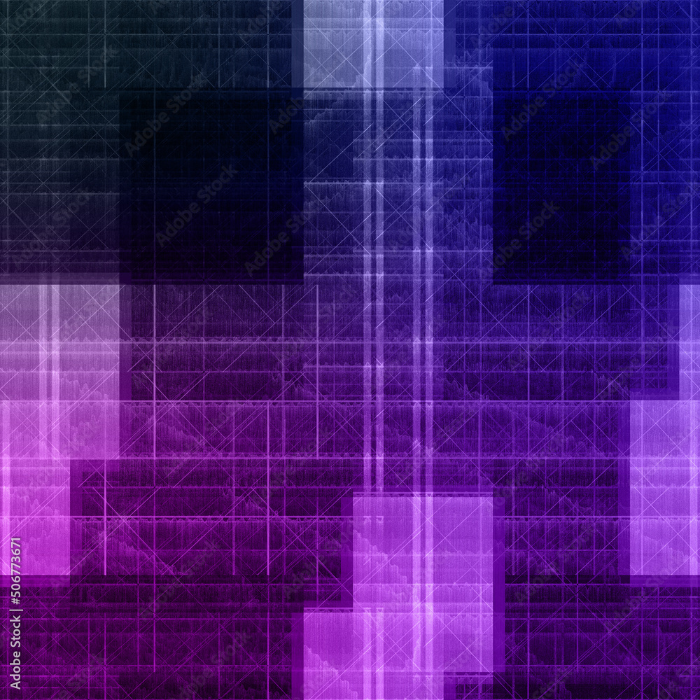 Obraz premium Abstract glitch art block pattern background image.