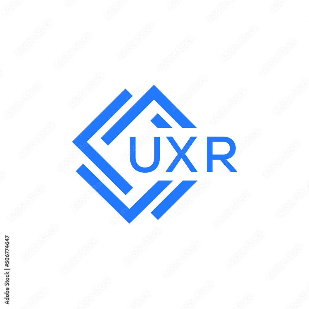 UXR technology letter logo design on white background. UXR creative initials technology letter logo concept. UXR technology letter design. UXR technology letter logo design on white background. UXR creative initials technology letter logo concept. UXR technology letter design.