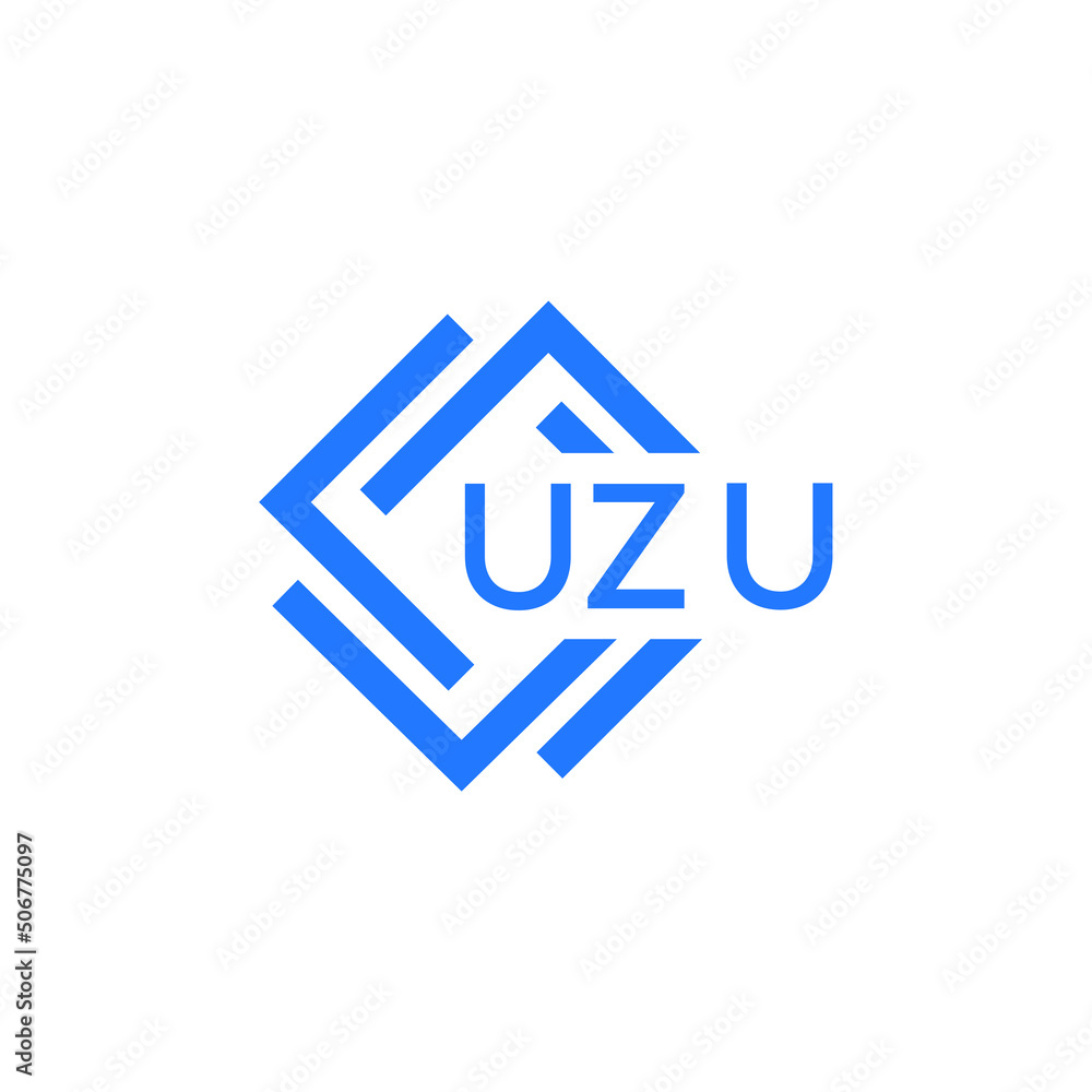 UZU technology letter logo design on white background. UZU creative initials technology letter logo concept. UZU technology letter design. UZU technology letter logo design on white background. UZU creative initials technology letter logo concept. UZU technology letter design.