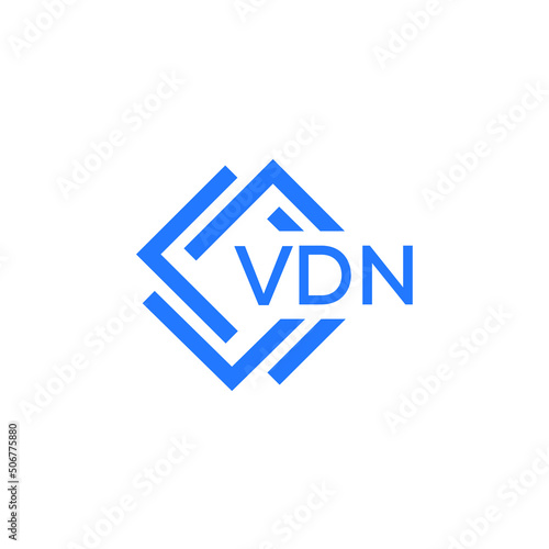 VDN technology letter logo design on white  background. VDN creative initials technology letter logo concept. VDN technology letter design.