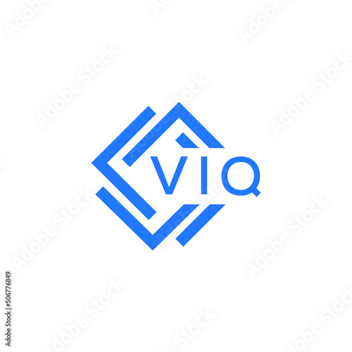 VIQ technology letter logo design on white  background. VIQ creative initials technology letter logo concept. VIQ technology letter design.