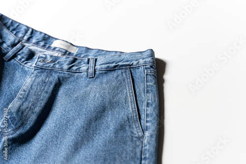blue jeans isolated on white