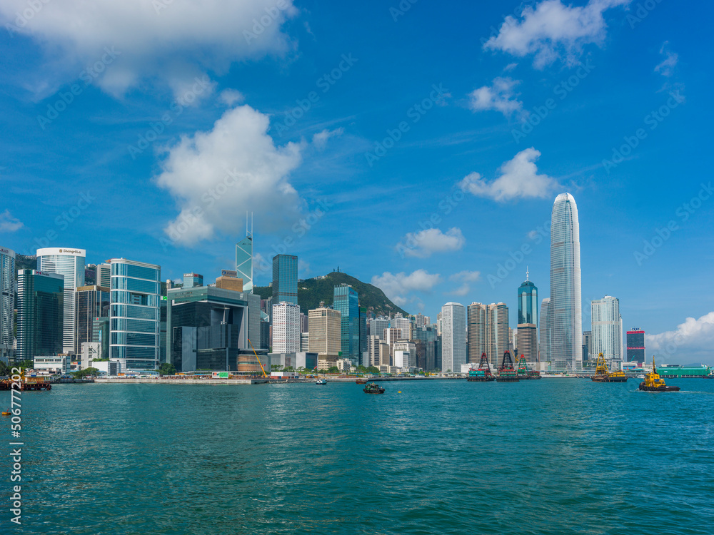 Obraz premium Hong Kong Central Commercial District