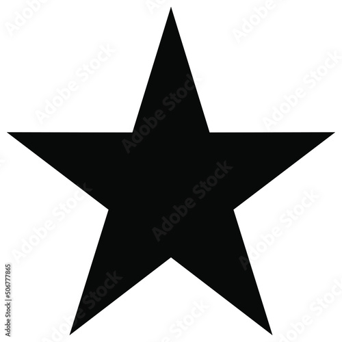 star - Vector icon.Star icon. Star shape. Symbol of award  decoration  quality  rating etc. Vector illustration.