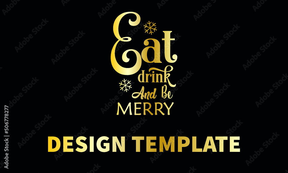 eat drink and be merry vector monogram abstract logo template eat drink and be merry vector monogram abstract logo template