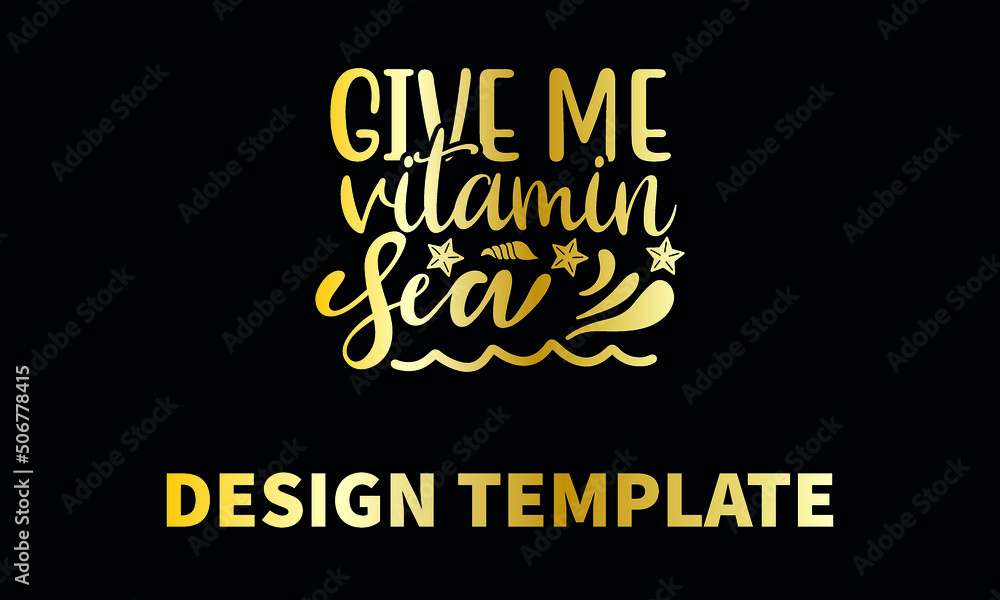 give me vitamin sea vector monogram abstract logo template