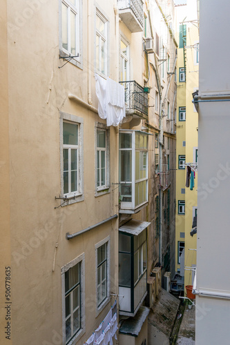 Old street in Lisbon downtown.