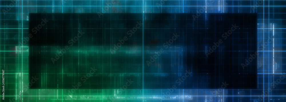 Abstract glitch art grid border background image. Abstract glitch art grid border background image.