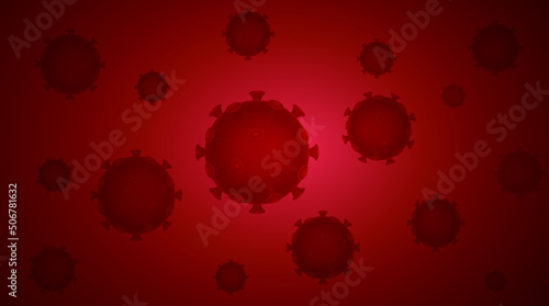 A coronavirus vector concept illustration