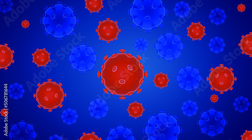 A coronavirus vector concept illustration