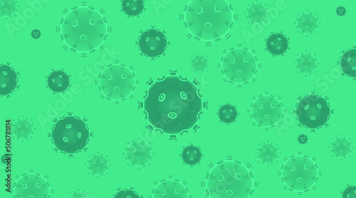 A coronavirus vector concept illustration