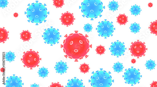 A coronavirus vector concept illustration