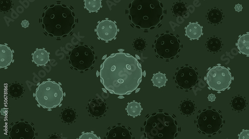 A coronavirus vector concept illustration