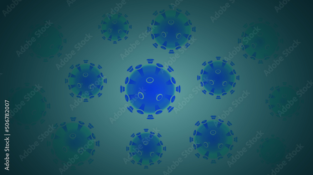 A coronavirus vector concept illustration