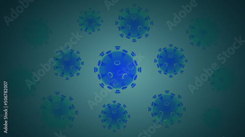 A coronavirus vector concept illustration