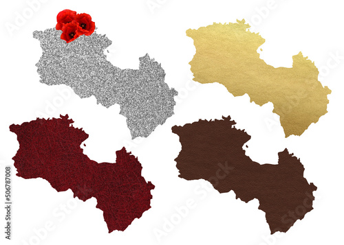 Political divisions. Patriotic sublimation textured backgrounds set on white. Armenia
