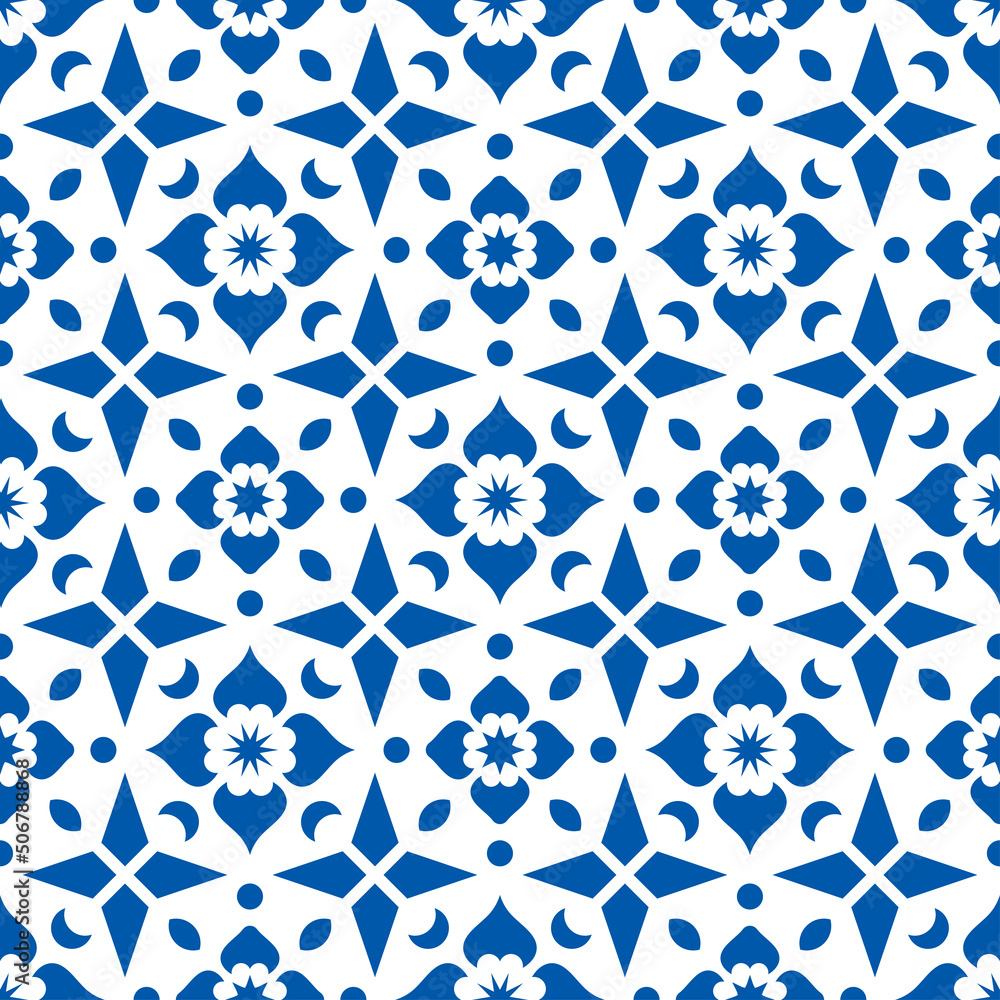Blue abstract design seamless pattern. Blue abstract design seamless pattern.