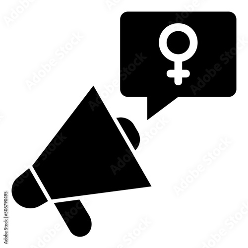 activist glyph icon