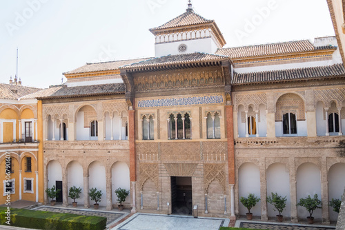 Royal Alcázar of Seville, a walled palatial complex built in different historical stages