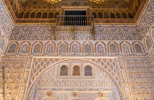 Royal Alcázar of Seville, a walled palatial complex built in different historical stages