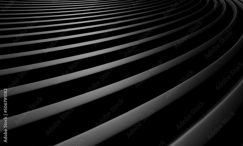 Obraz premium Dark elegance stripes waves pattern background