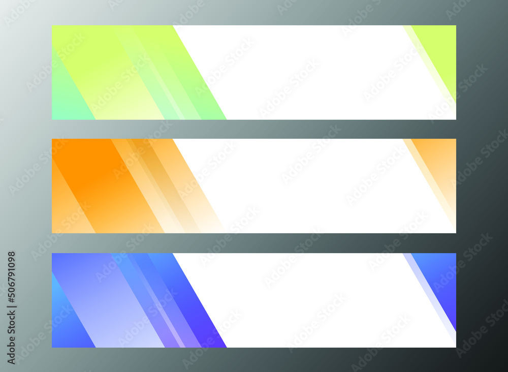 Modern Social Media Banner Set Modern Social Media Banner Set
