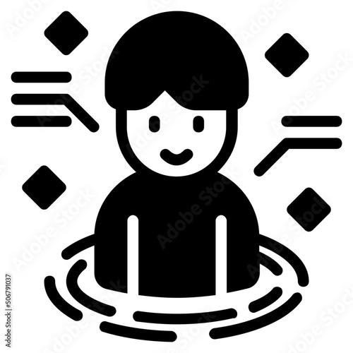 simulation glyph icon
