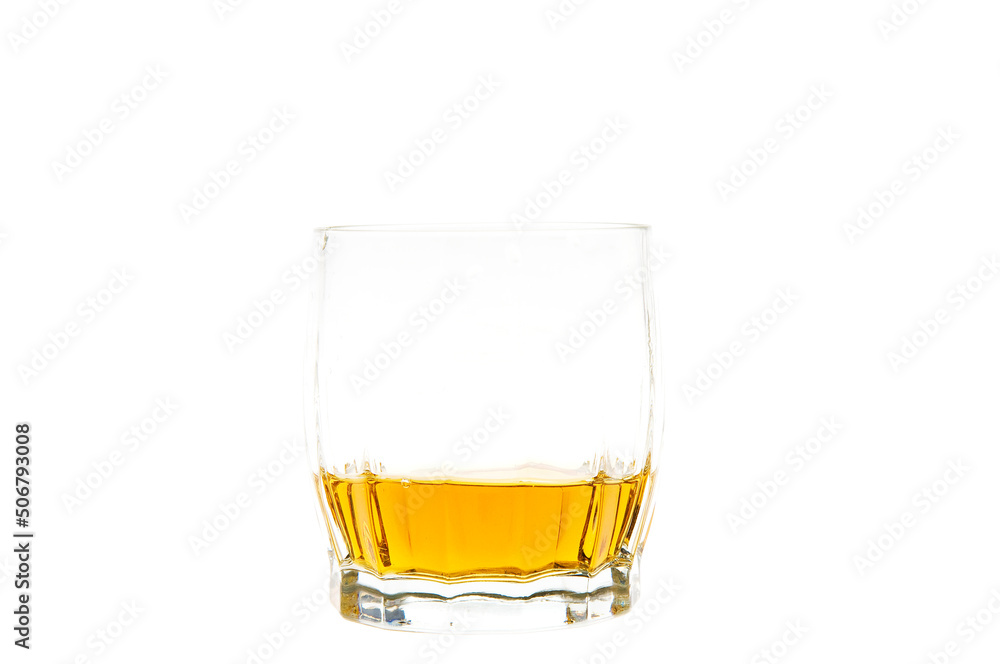 Whiskey or Bourbon on White Background Whiskey or Bourbon on White Background