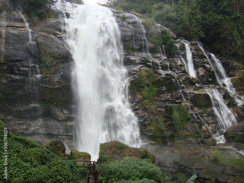 waterfall in the mountains