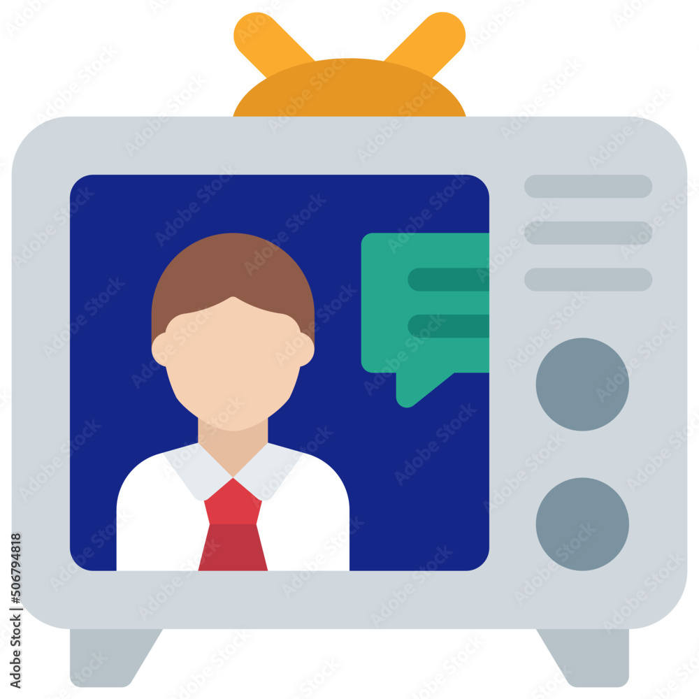 Candidate On Tv Icon Candidate On Tv Icon
