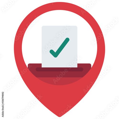 Polling Station Location Icon
