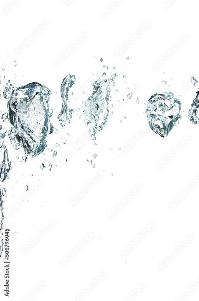 Obraz premium Pure Clean Bubbles On White