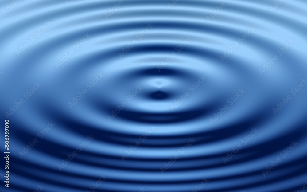 Perfect Round Blue Wave and Ripples Perfect Round Blue Wave and Ripples