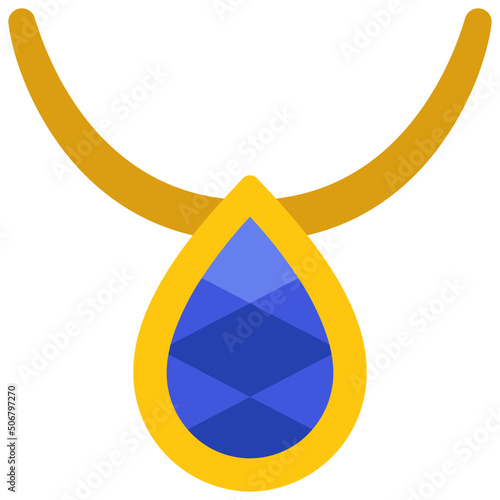 Droplet Gem Necklace Icon