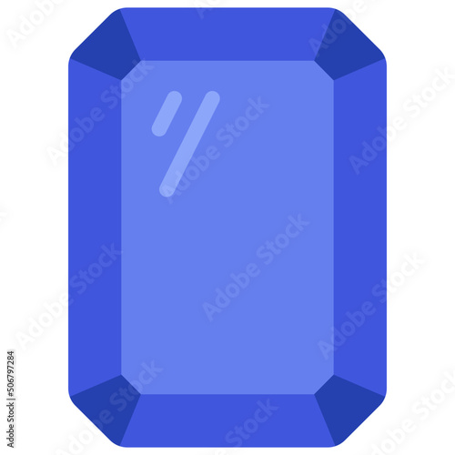 Rectangle Gemstone Icon