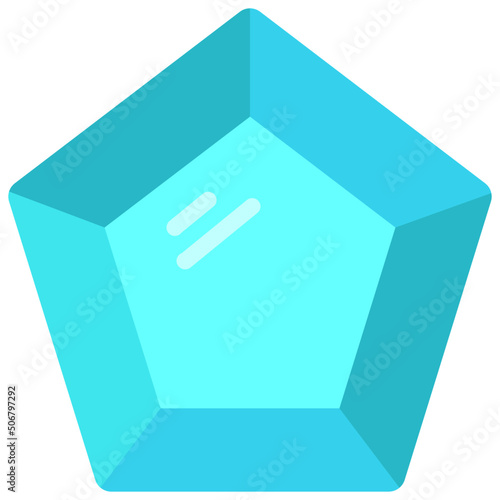 Pentagon Gemstone Icon