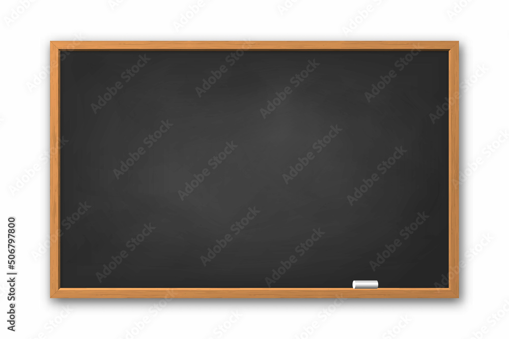 3d realistic blackboard with wooden frame 3d realistic blackboard with wooden frame