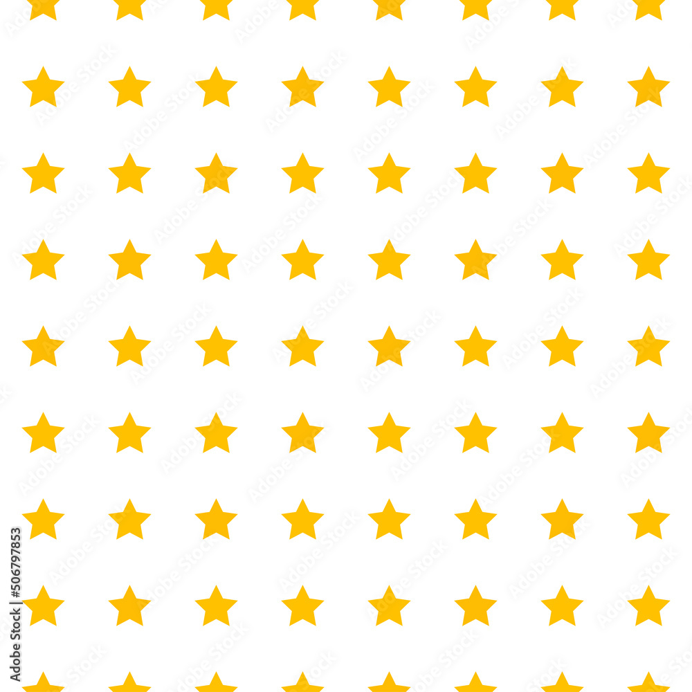 Yellow stars with white background. Seamles pattern with yellow stars. Yellow stars with white background. Seamles pattern with yellow stars.