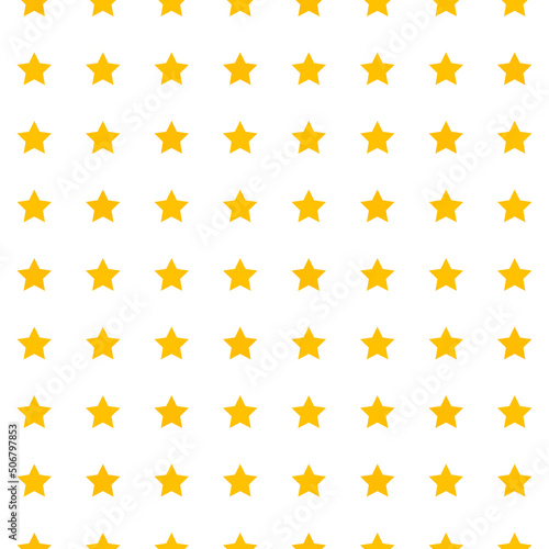 Yellow stars with white background. Seamles pattern with yellow stars.