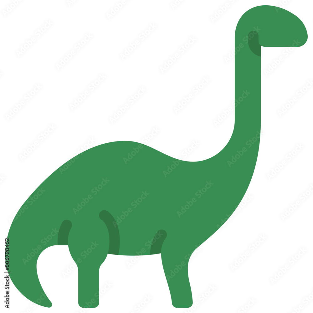 Naklejka premium Brachiosaurus Dinosaur Icon