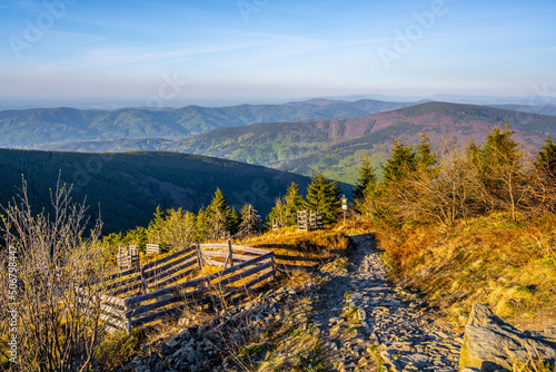 Fototapeta Naklejka Na Ścianę i Meble -  Panoramic view of Beskid Mountains