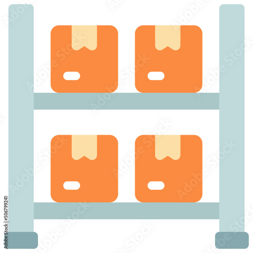 Warehouse Shelving Icon